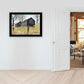 Treat Yourself Mail Pouch Barn 4 Black Framed Print Wall Art