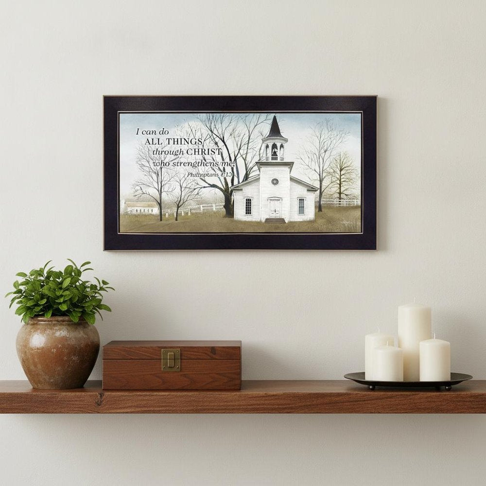 I Can Do All Things 1 Black Framed Print Wall Art