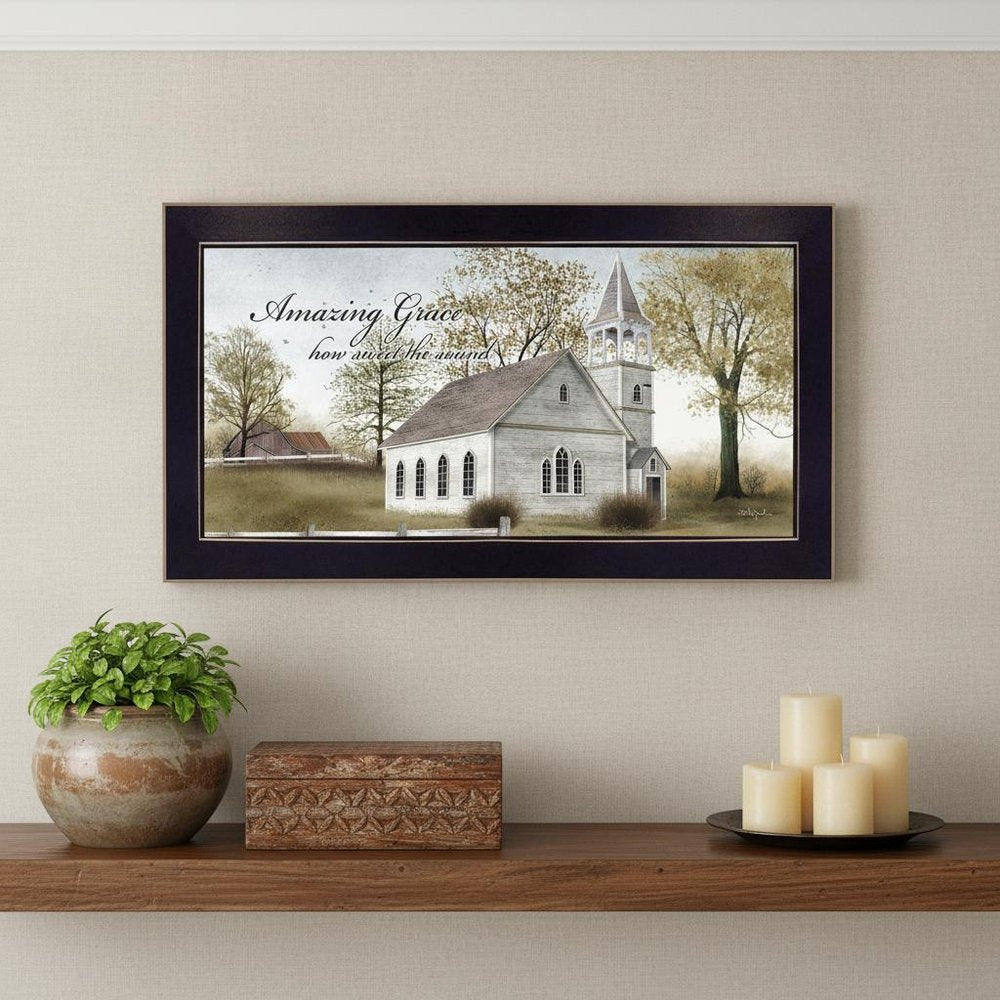 Amazing Grace 3 Black Framed Print Wall Art