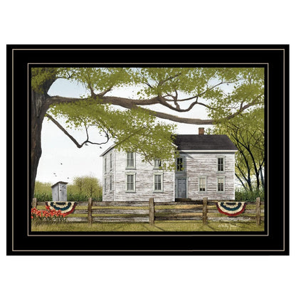 Sweet Summertime House 2 Black Framed Print Wall Art