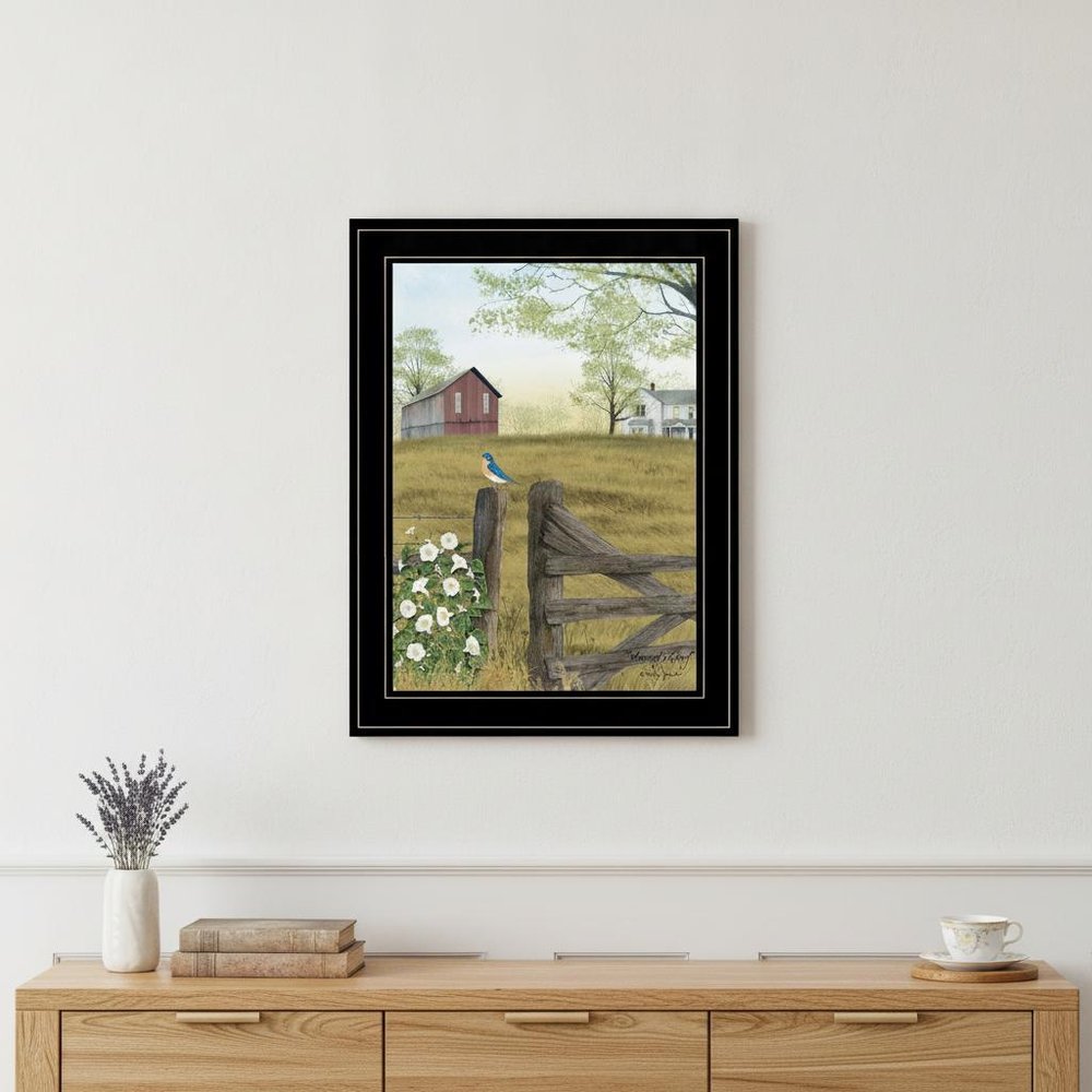 Mornings Glory 2 Black Framed Print Wall Art