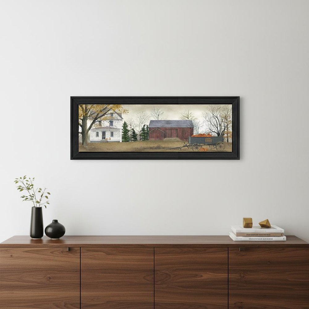Pumpkins For Sale 1 Black Framed Print Wall Art