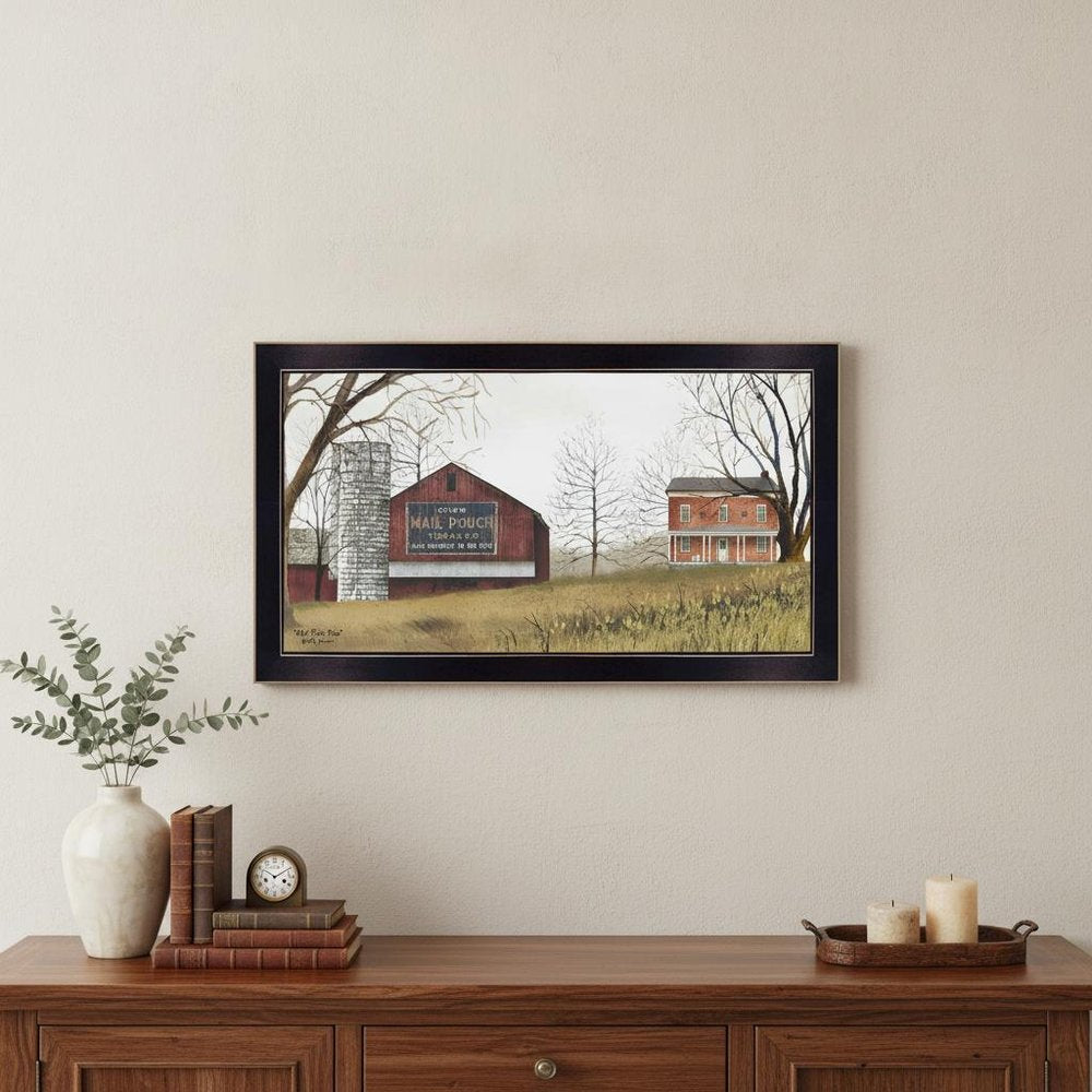 Mail Pouch Barn 6 Black Framed Print Wall Art