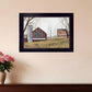 Mail Pouch Barn 1 Black Framed Print Wall Art