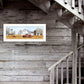Autumn on Farm 1 White Framed Print Wall Art