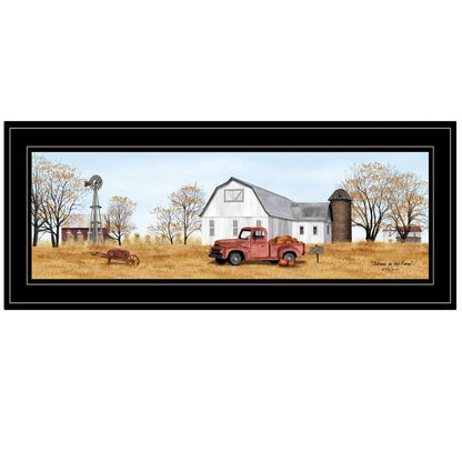 Autumn On Farm 2 Black Framed Print Wall Art
