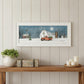 Winter on The Farm 1 White Framed Print Wall Art
