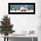 Winter on The Farm 2 Black Framed Print Wall Art