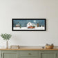 Winter on The Farm 4 Black Framed Print Wall Art