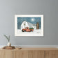 Wintry Weather 2 White Framed Print Wall Art