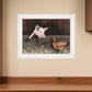Bacon and Eggs 1 White Framed Print Wall Art