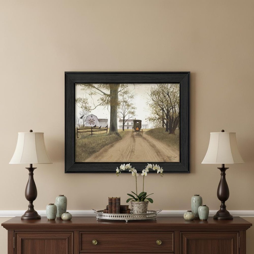 Headin Home 8 Black Framed Print Wall Art