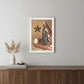 God and Country 4 White Framed Print Wall Art