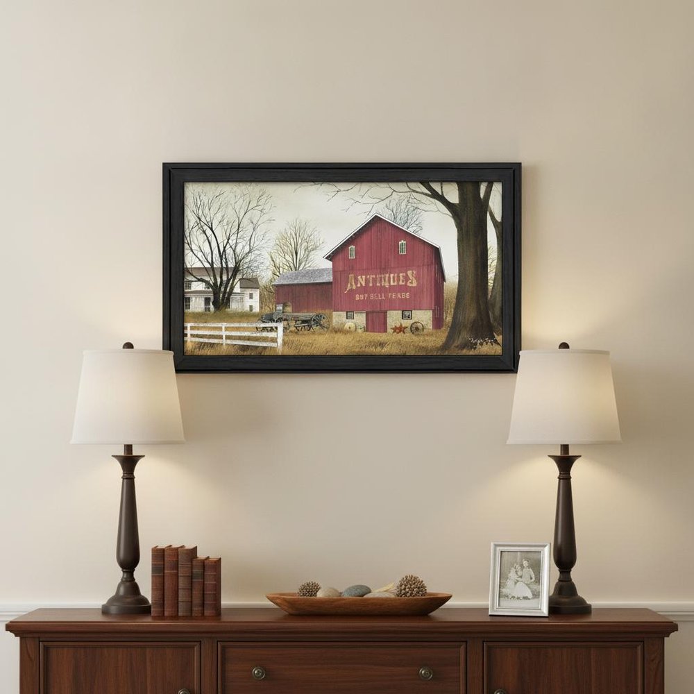 Antique Barn 7 Black Framed Print Wall Art