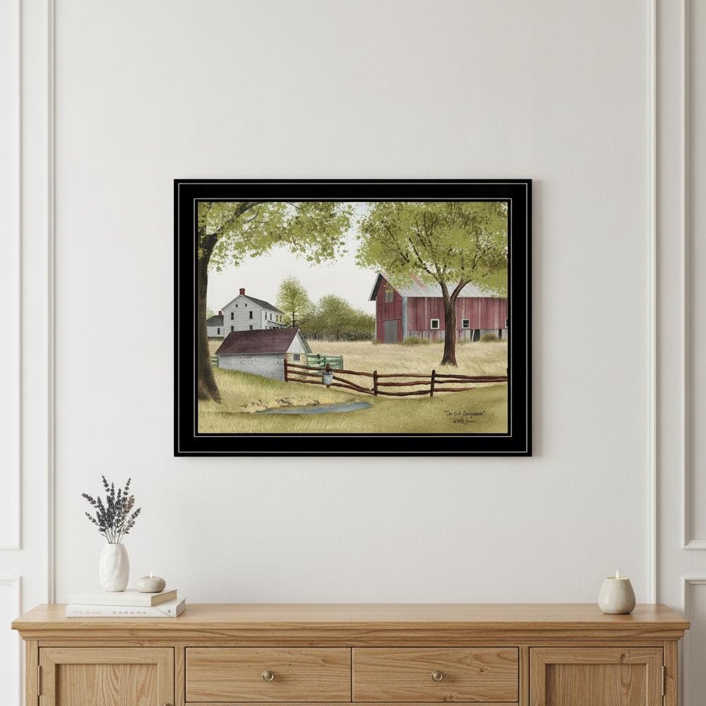 The Old Spring House 4 Black Framed Print Wall Art