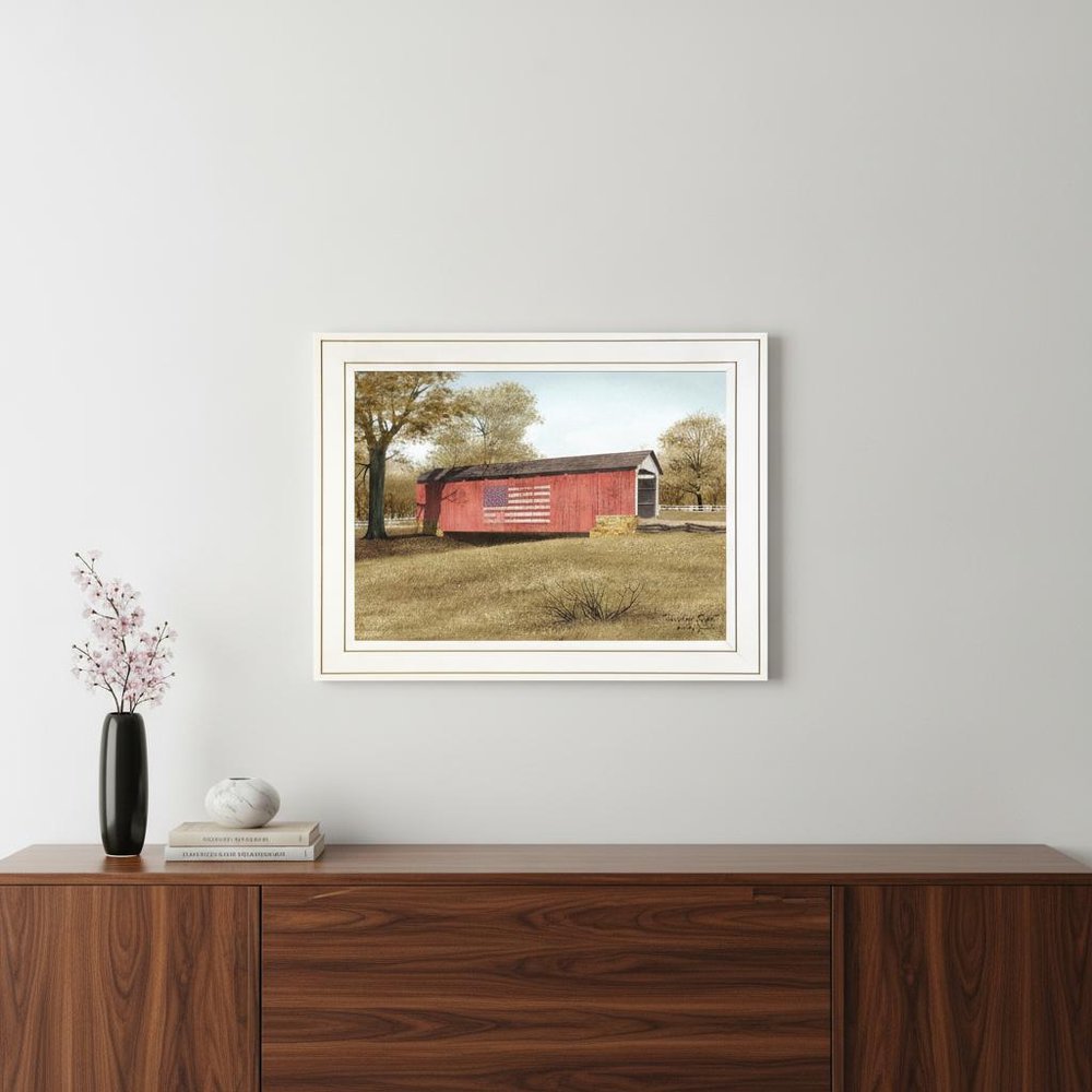Sassafras Ridge 1 White Framed Print Wall Art