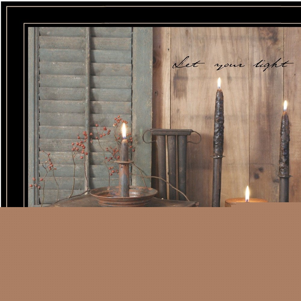 Let Your Light Shine 5 Black Framed Print Wall Art