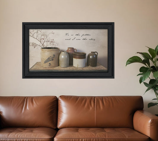 He is the Potter 4 Black Framed Print Wall Art
