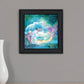 Woodland Cove Mermaid 1 Black Framed Print Wall Art