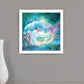 Woodland Cove Mermaid 2 White Framed Print Wall Art