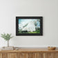 White Barn 2 Black Framed Print Wall Art