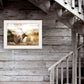 Heading Home Elk 1 White Framed Print Wall Art