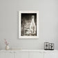 Moody Gray Glassware Still Life 1 White Framed Print Kitchen Wall Art