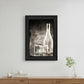 Moody Gray Glassware Still Life 2 Black Framed Print Kitchen Wall Art