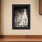 Moody Gray Glassware Still Life 2 Black Framed Print Kitchen Wall Art