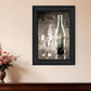 Moody Gray Wine Glass Still Life 2 Black Framed Print Wall Art