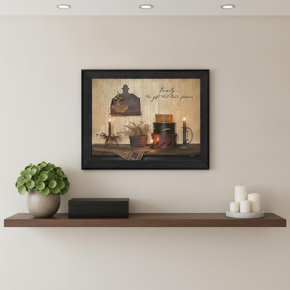 Forever Family 2 Black Framed Print Wall Art
