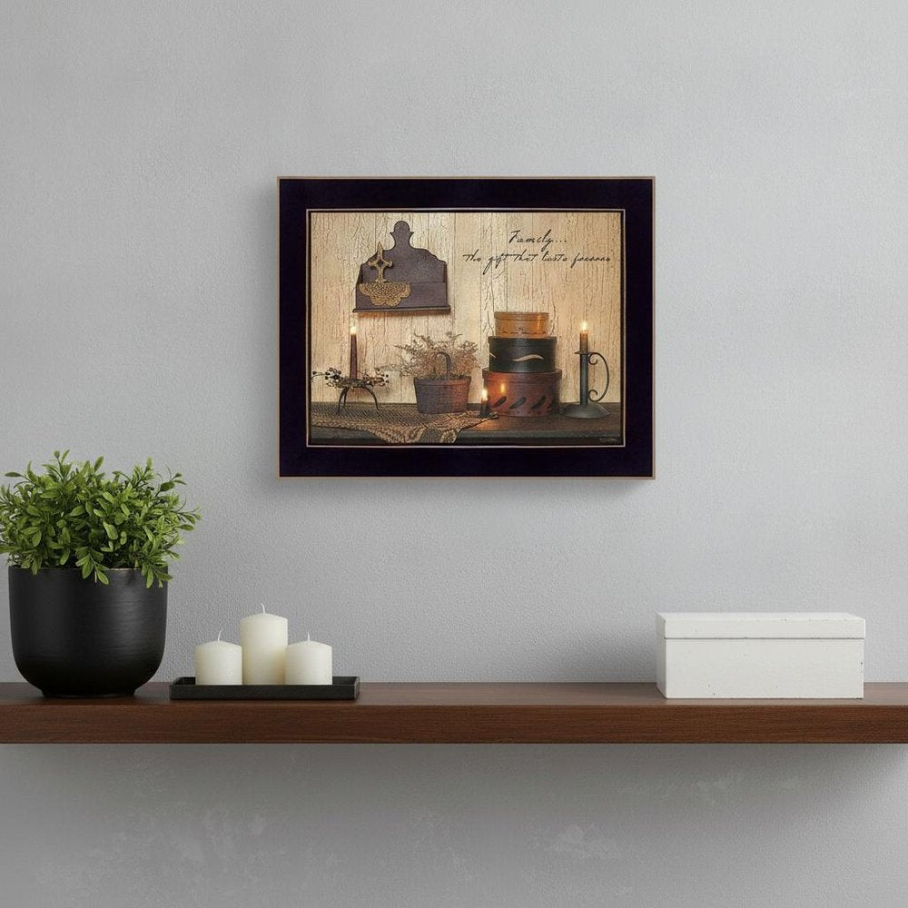 Forever Family 3 Black Framed Print Wall Art
