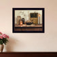 Family Makes a House a Home Black Framed Print Wall Art
