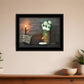 White Flowers 2 Black Framed Print Wall Art