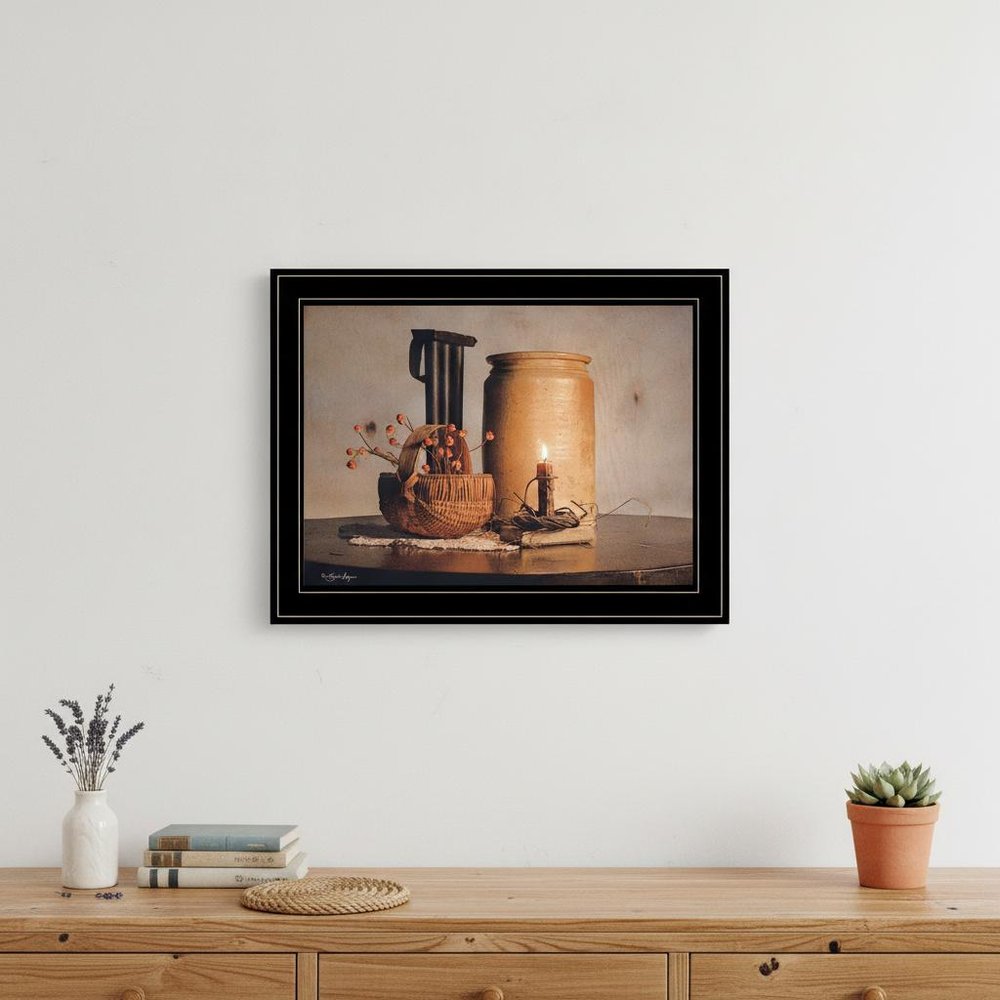Bittersweet Basket 2 Black Framed Print Wall Art