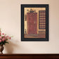 Old Red Pie Safe Black Framed Print Wall Art