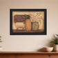 Country Necessities Black Framed Print Bathroom Wall Art