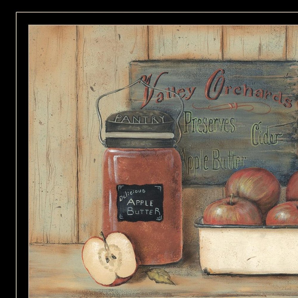 Apple Butter 2 Black Framed Print Kitchen Wall Art