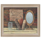Country Bath 4 Brown Framed Print Bathroom Wall Art