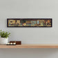 Country Bath Shelf 4 Black Framed Print Bathroom Wall Art