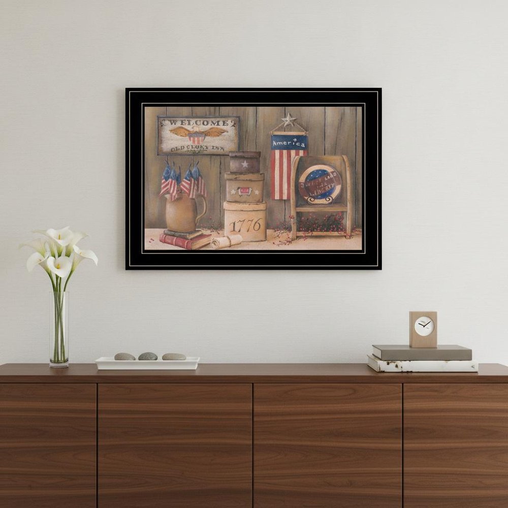 Sweet Land of Liberty 3 Black Framed Print Wall Art