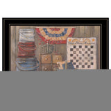God Bless America 3 Black Framed Print Wall Art