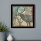 Deer Black Framed Print Wall Art
