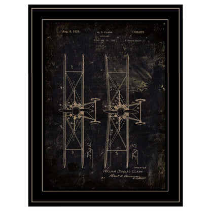 Airplane Patent I 2 Black Framed Print Wall Art