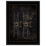 Airplane Patent I 2 Black Framed Print Wall Art