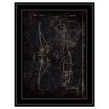 Airplane Patent II 2 Black Framed Print Wall Art
