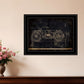 Motor Bike Patent I 2 Black Framed Print Wall Art