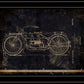 Motor Bike Patent I 2 Black Framed Print Wall Art
