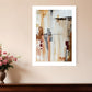 Falling Blocks 1 White Framed Print Wall Art