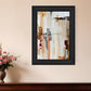 Falling Blocks 2 Black Framed Print Wall Art